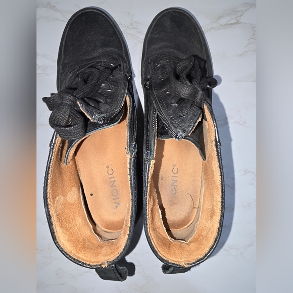 Women's Vionic Shawna High Top Black Leather Boots Sz 10 - Picture 4 of 7